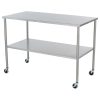 Blickman 7837SS Howard Instrument Table, 72' x 24'