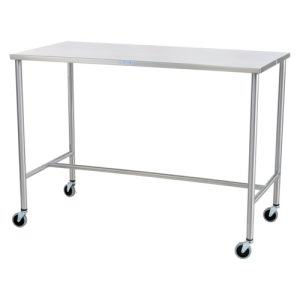 Blickman 7846SS Sawyer Instrument Table with H-Brace, 60' x 24'