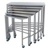 Blickman (7821SS) Nested Table, Complete Set of 6