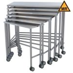 Blickman (7821MR) Nested Table, Complete Set of 6
