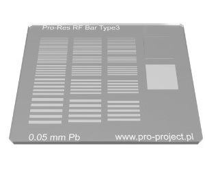 Pro-Project Pro-Resolution Bar Type 3 Radiography Pattern