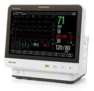 Mindray ePM 12M Patient Monitor w/ NIBP, Temperature, Masimo SpO2 & Dual IBP