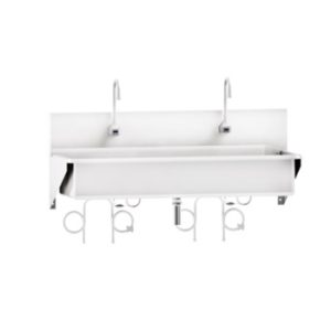 Blickman Infrared Windsor Scrub Sink - Double Station