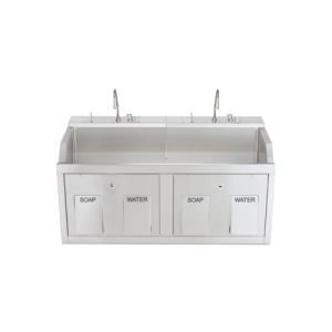 Blickman Pedestal (9882SSP) Lodi Scrub Sink - Double Station