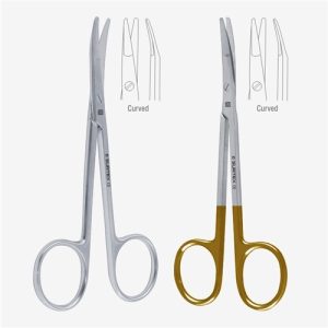 Sklar Kilner Tungsten Carbide Dissecting Scissors 4-3/4' (Curved)