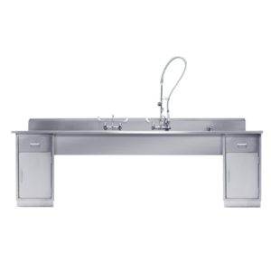 Blickman Deck Mounted Decontamination Station with Base Cabinets