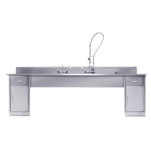 Blickman Wall Mounted Decontamination Station with Base Cabinets