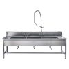 Blickman Deck Mounted Decontamination Station with Stationary Legs