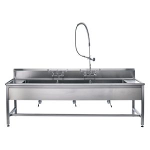 Blickman Deck Mounted Decontamination Station with Stationary Legs