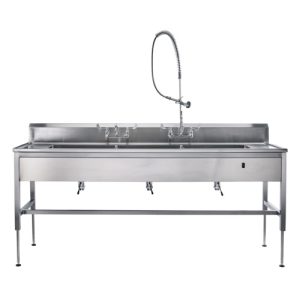 Blickman Deck Mounted Decontamination Station with Adjustable Legs
