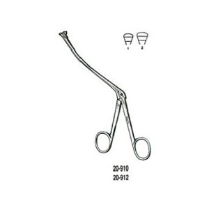 Miltex Ronis Adenoid Punch - 5-1/8' Shaft - Large Triangular Jaws - Up-Curved