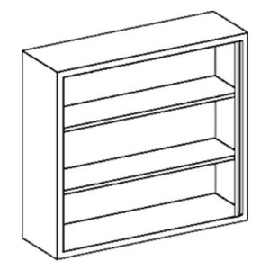 Blickman 35' Wide (G35LS), Open Wall Cabinet