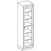 Blickman High Cabinet - Single Door