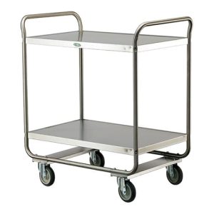 Lakeside 500 Lb Capacity, Tubular Frame Cart, (2) 21 x 33 Inch Shelves
