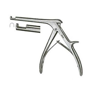 Miltex Schlesinger Cervical Rongeur - Cherry Handle - Thin Tips - 6' Shaft - 3mm 90 Degree Upbite