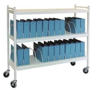 Omnimed Wide Open Style Chart Rack (Wired Dividers) - Capacity 24