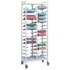 Omnimed Horizontal Open Style Chart Rack - 3.5' Binder Size - 19' Height Extention