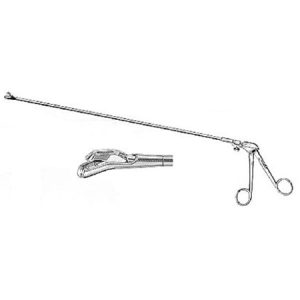 Miltex Turrell Biopsy Forceps 16' Shaft - Angled Jaws - 4mm x 11mm Bite - Rotating Shaft