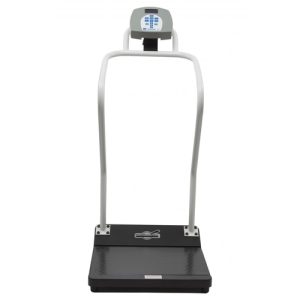 Health O Meter Antimicrobial Digital Platform Scale with Extended Handrails