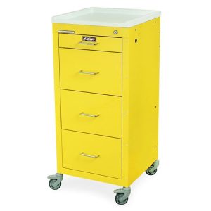 Harloff Isolation Cart, Four Drawers with Key Lock