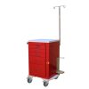 Harloff Emergency Cart, Five Drawers with Breakaway Lock, Stabilizing Bumper, 5' Casters