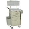 Harloff Treatment and Procedure Cart, Five Drawers with Breakaway Lock