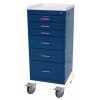 Harloff 3256K, Mini Line Anesthesia Cart, Six Drawers with Key Lock, Standard Package