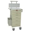 Harloff Mini Line Phlebotomy Cart, Six Drawers with Turn Latch