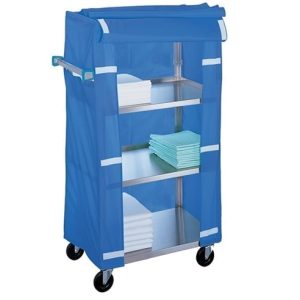 Lakeside Standard Duty, 4 Shelf, Compact Utility Cart, with Nylon Cover
