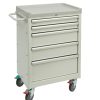 Brewer 5 Drawer Mobile Medical Cart