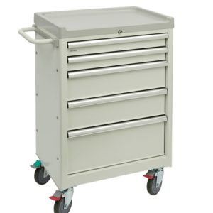 Brewer 5 Drawer Mobile Medical Cart