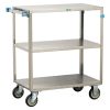 Lakeside Medium Duty, 3 Shelf, All Edges Turned Down, Medium Utility Cart