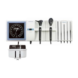 Riester 3653-L3L2-SAXWU Ri-former Integrated Wall Diagnostic Unit L3 LED Otoscope & L2 LED Ophthalmoscope with Big Ben Aneroid BPM
