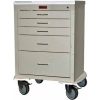Harloff Mini24 Anesthesia Cart, Five Drawers with Key Lock and Accessories