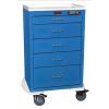 Harloff 4255E, Mini24 Isolation Cart, Five Drawers with Basic Electronic Lock