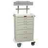 Harloff Mini24 Anesthesia Cart, Tall Cabinet, Six Drawers with Key Lock