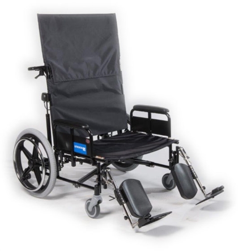 Gendron 5253020730R, Bariatric High Back Recliner Wheelchair with Adjustable Back, Desk Arms and ELR - 30W x 20D x 17.5H 1 Gendron 5253020730R, Bariatric High Back Recliner Wheelchair with Adjustable Back, Desk Arms and ELR - 30W x 20D x 17.5H
