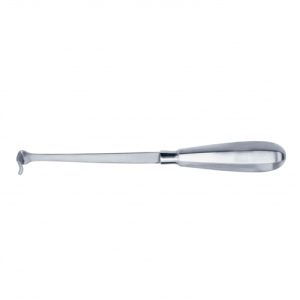 Sklar Ross Aorta Retractor, Flexible Shaft, Curved 16mm x 15mm Blade 10'