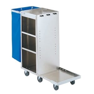 Lakeside Fold-Up Platform Housekeeping Cart, With Door