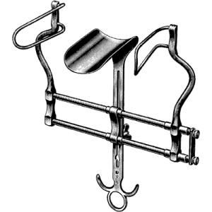 Sklar Balfour Abdominal Retractor Fenestrated Blades 4' Deep 7' Spread