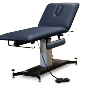 Hausmann 6071 2-Section Hi-Lo Treatment Table with Armrests & Adjustable Glides
