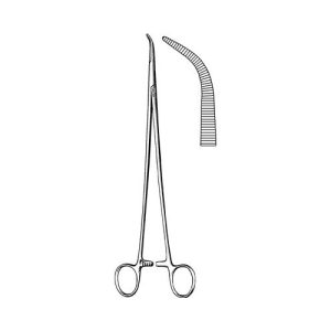 Sklar Lawrence Forceps, Curved, Serrated, 20'