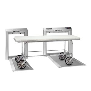 6202D Stow-A-Weigh Stretcher Scale with Kg only (K), data port (X) and battery power