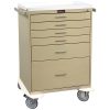 Harloff Procedure Cart, Tall Cabinet, Six Drawers with Key Lock, Standard Package