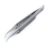 Sklar O'Gawa Tying Forceps, Curved 1mm tip, 5mm tying platform, knurled Thumb - 4-3/4'