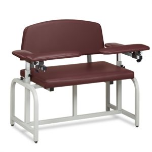 Clinton Lab X Series, Bariatric, Blood Drawing Chair with Padded Arms