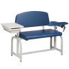Clinton Lab X Series, Extra-Wide, Blood Drawing Chair with Padded Arm and Drawer