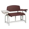 Clinton Lab X Series, Bariatric, Blood Drawing Chair with Padded Flip Arm and Drawer