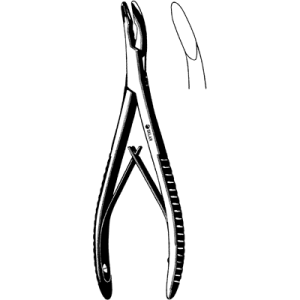 Sklar Bane Rongeur, Curved 3mm x 16mm - 7'
