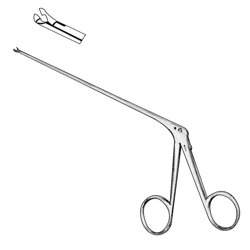 Sklar Micro Forceps Alligator Action, Angled Right, 1mm - 6' 1 Sklar Micro Forceps Alligator Action, Angled Right, 1mm - 6'